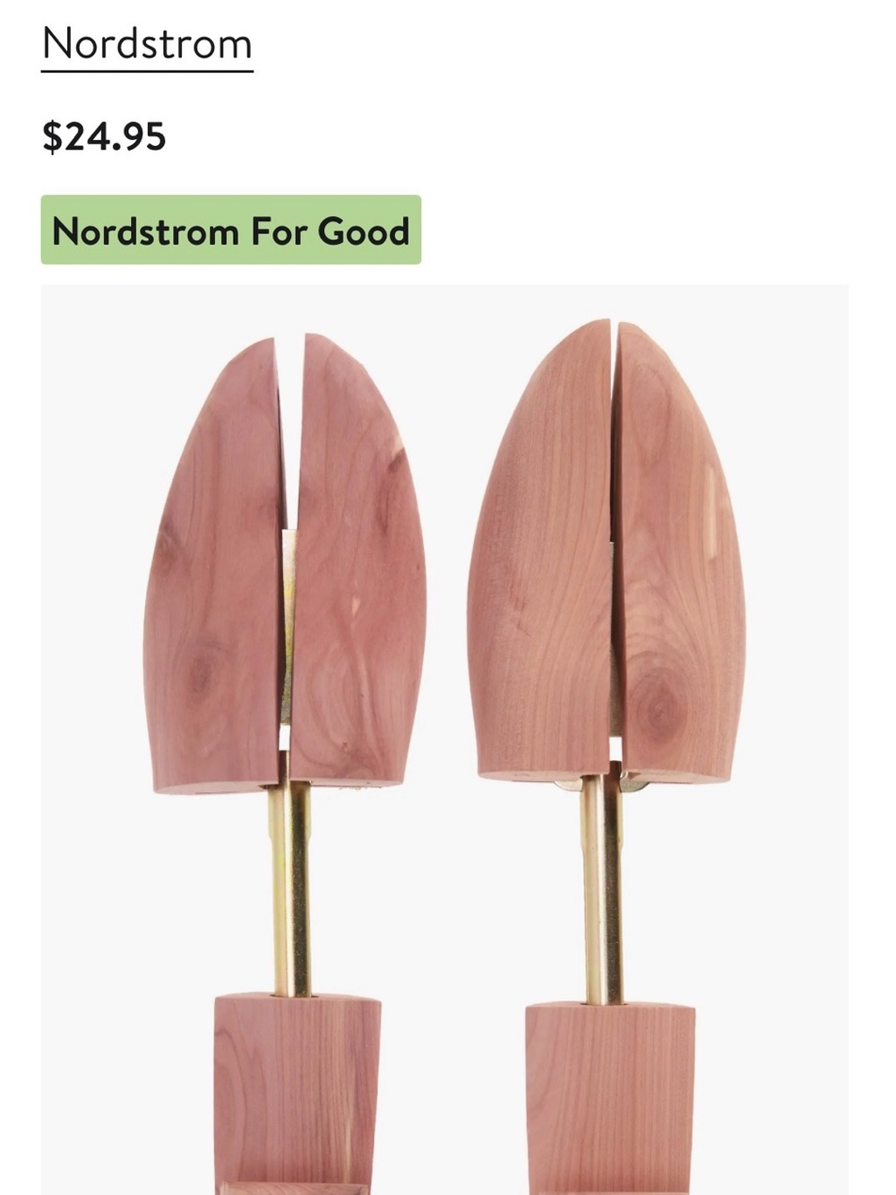 Nordstrom Cedar Shoe Trees (one pair) - Size Large - Picture 11 of 11